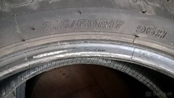 ZIMNÉ 215/60 R17 2 ks FIRESTONE a 2 ks CONTINENTAL cca 7-8mm - 7