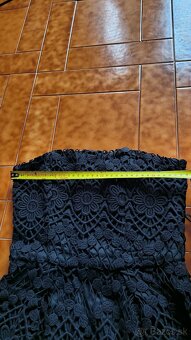 Kratke cierne saty, xs - 7