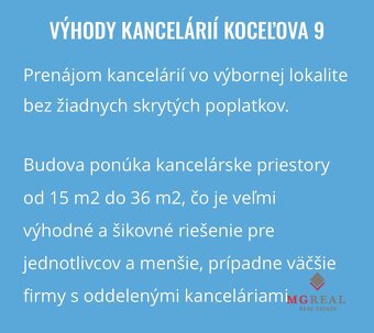 Dvojkancelária 34m2, Koceľova ul. - 7