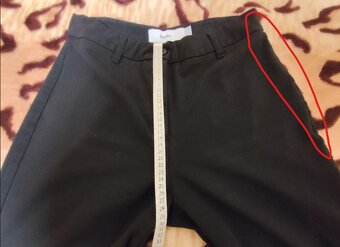Bershka elegantné čierne nohavice veľ.38, stav ako na fotke - 7
