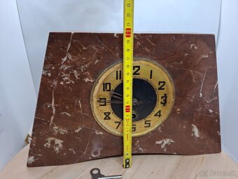 Predám funkčné mramorové komodové hodiny 75 € - 7