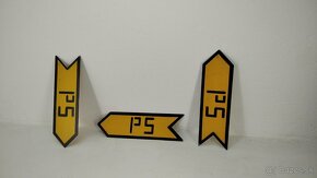 Železná tabuľa - smerovka PS/Sd - iron signposts - značky - 7