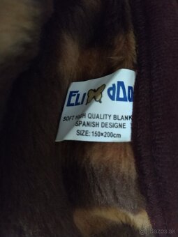 NOVÁ česaná hnedá deka/kožušinová deka 150x200 osobný odber - 7