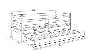 Univerzálna posteľ s prístelkou - 7