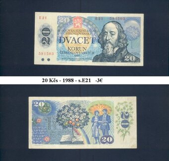 Bankovky Československo 1 - 7
