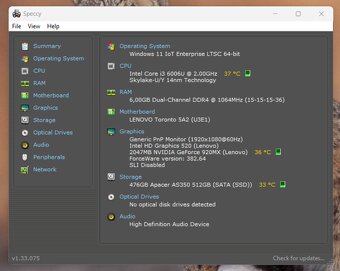 Lenovo IdeaPad 310-15ISK I3-6006U 512GB SSD - 7