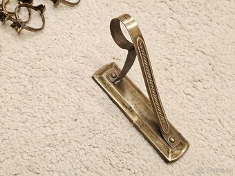 Mosadzná garníž so štipcami - 7