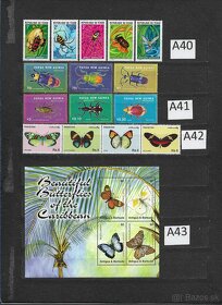Filatelia - Poštové známky na predaj 8 - Ryby, Motýle a Hmyz - 7