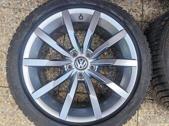VW Passat alu disky 5x112 R18 + zimní pneu 225/45/18 - 7
