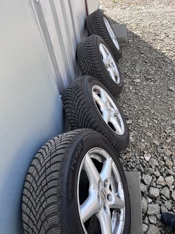 hliníkové disky + zimne pneu VW group, skoda audi 215/60 R16 - 7