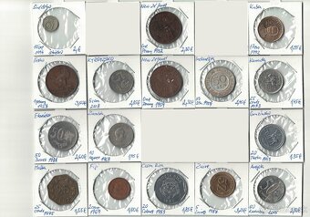 Zbierka svetových mincí - po kusoch -Ázia,Amerika,Afrika,Eur - 7