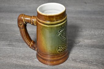 Nové 600ml krígle, jeden keramický, popolníky - 7