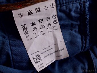 Hugo Boss pánske chino slim elast. nohavice M - 7