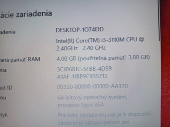 predám ntb HP / Intel core i3 / 4gb ram / ssd disk / HDMI- - 7