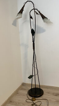 Luster + stojacia Lampa - vintage , rustikalny - 7