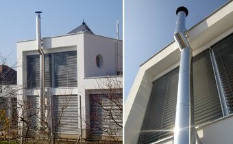 Nerezový komin izolovany Fasadny - 7