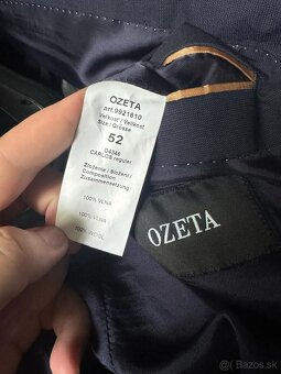 Pánsky oblek OZETA č.52 100% vlna + košeľa,gombíky,motylik - 7