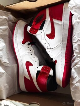AIR JORDAN 1 RETRO HIGH OG White University Red Black Blanc - 7