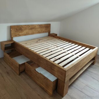 Predám manželské postele z masívu - 7