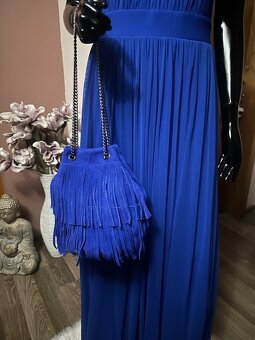 Modré dlhé šaty zn. Chantall - 7