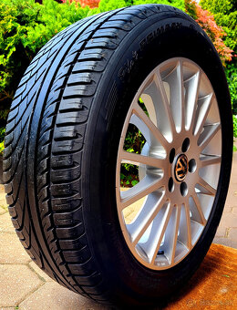 alu R16 5x100, VW Golf 4, Seat Leon, Octávia I., pneu 205/55 - 7