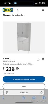 Skriňa/vitrína IKEA PLATSA 80x42x191cm + DOVOZ ZDARMA - 7