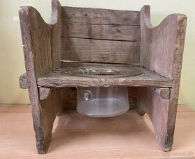 Starožitný detský stolček s nočníkom - 7