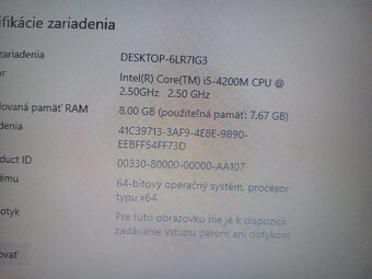 ntb HP probook 640 g1 / Intel core i5 / 8gb ram/ 256gb ssd - 7