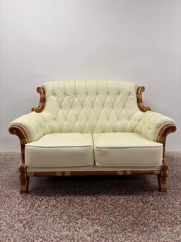 CHESTERFIELD SEDAČKA,KOŽENÁ 3+2+1,NEROZŤ. - 7