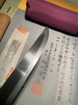 Japonský Starožitný Samurajský meč Tanto Kunisada - 7