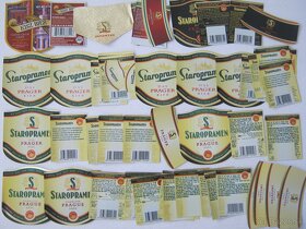 pivní etikety Praha Smíchov Staropramen sbírka 864ks - 7