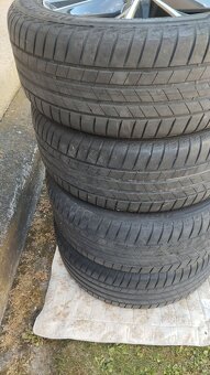 SADA ALU DISKOV 5X112 SKODA PNEU.225/50R17 98W BRIDGESTONE - 7