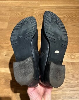 Čierne kožené čižmy Gabor - 7