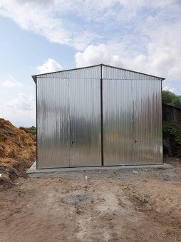 Montovaná pozinkovaná hala 6×12 m – výška prejazdu 4 m - 7