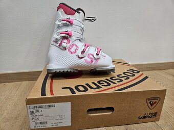 2024 Biele Detské Dievčenské Lyžiarky Rossignol Fun Girl 4 - 7