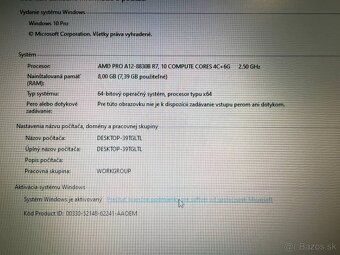 Notebook Lenovo A475 / AMD A12 / 8GB RAM / SSD / Win10 Pro - 7