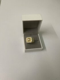 Briliantový prsteň - drahokam moissanite 0,5ct + 1,82ct - 7