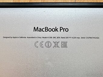 MacBook Pro 15" i7-2,2GHz/16GB/256GB, NOVÁ BATÉRIA,TOP STAV - 7