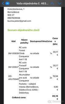 RC auta na ovladanie 2ks - 7