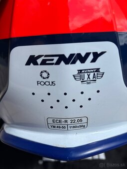 KENNY prilba TRACK KID 23 detská neon red - M - 7