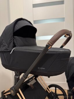 Cybex Priam 3 v 1 Sepia Black – podvozok Chrome Brown 4.0 + - 7