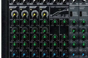 Yamaha mix MGP12X, analóg, 2x echo FX1, FX2, kompresory - 7