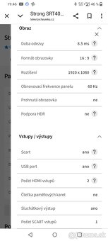 Televízor Strong SRT-40FB4003, v peknom stave. - 7