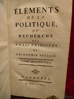 Staré knihy z r. 1773 Politická ekonómie London - 7