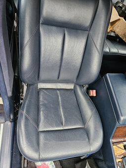 Mercedes C triedy W202 modrá koža interiér - 7