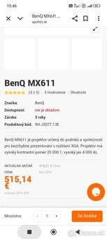BenQ MX611 Projektor - 7