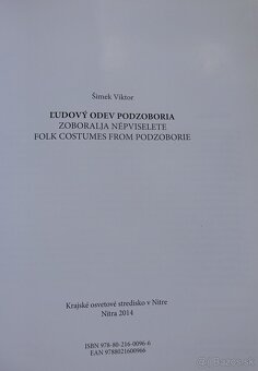 Ĺudový odev Podzoboria, vydaná v roku 2014 - 7
