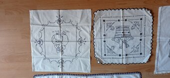 Retro vyšívané nástenky-chalupárske dekorácie výber z 12 kus - 7