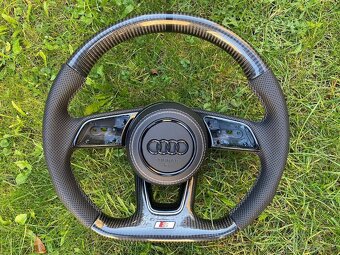 AUDI VOLANT KARBONOVY zkoseny - karbon A3 A4 A5 B9 Q3 Q5 - 7