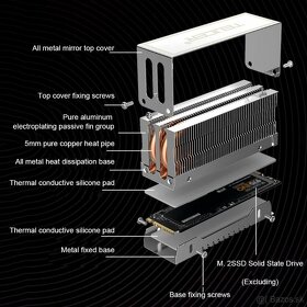 M. 2 NVME 2280 SSD Heat Sink SSD Radiator - 7